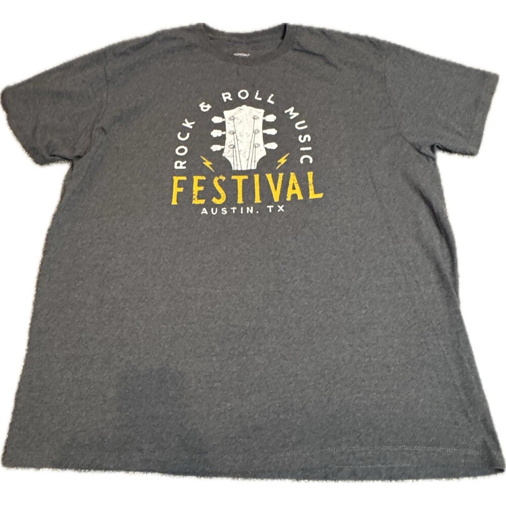 Rock & Roll Music Festival Austin TX T-Shirt Men's Music Festival Merch 2XL